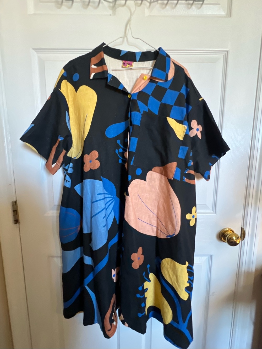 Nettle Studios linen shirt dress